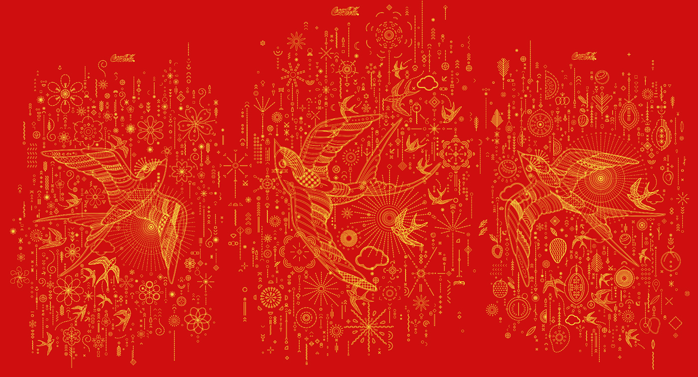 可口可樂(lè)越南版包裝插畫(huà)